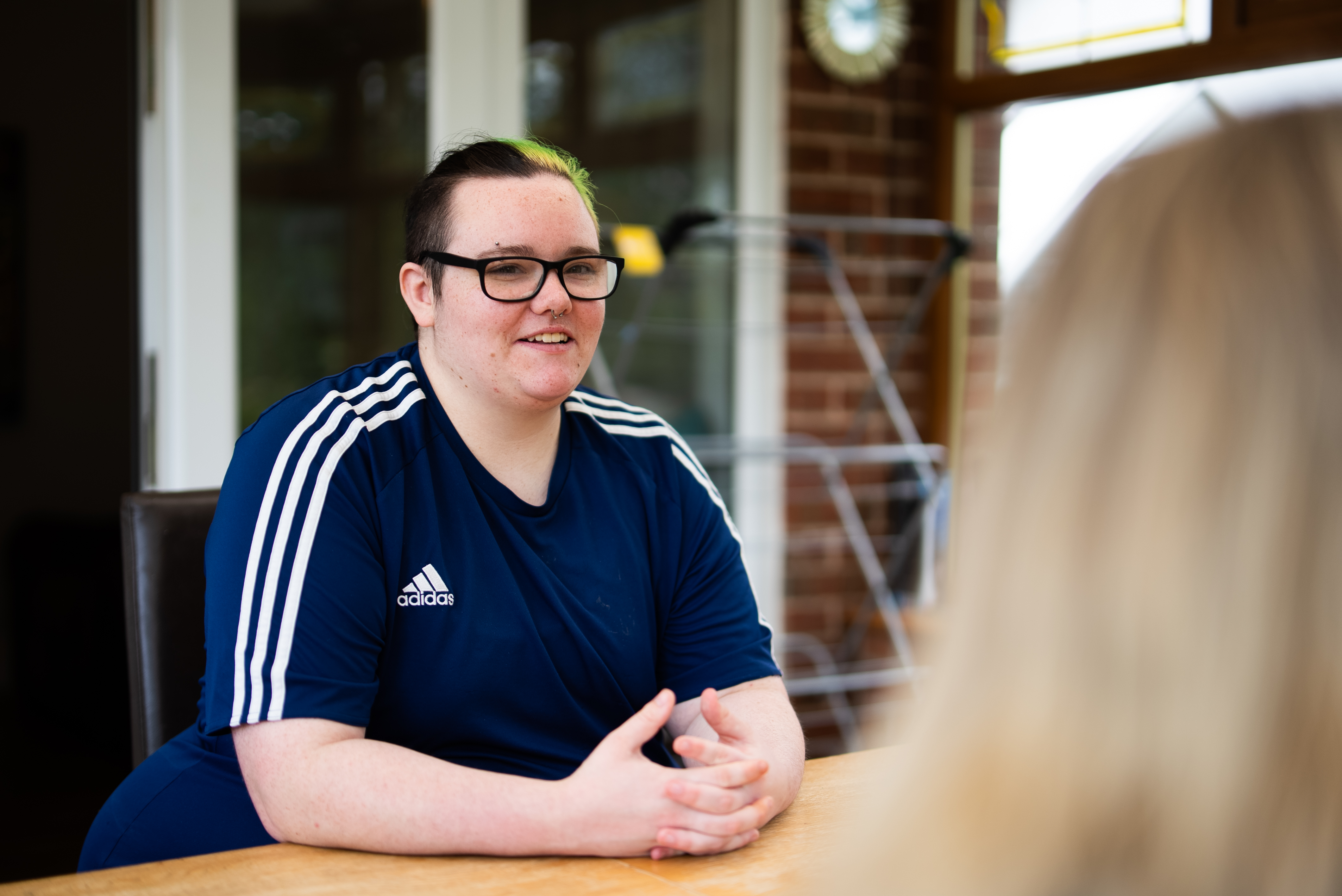 tenant being interviewed in their home